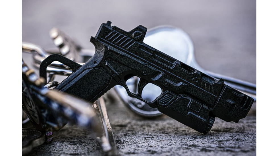 Strike Industries Miniature Pistol Key Chain, Black, One Size, SI-SMP-KEY