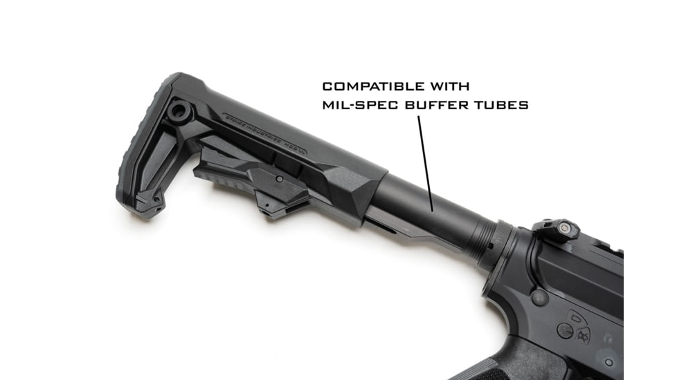 Strike Industries MOD-2 Rifle Stock, Black, One Size, SI-STRIKE-ES-MOD2-BK