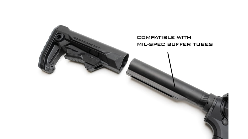 Strike Industries MOD-2 Rifle Stock, Black, One Size, SI-STRIKE-ES-MOD2-BK