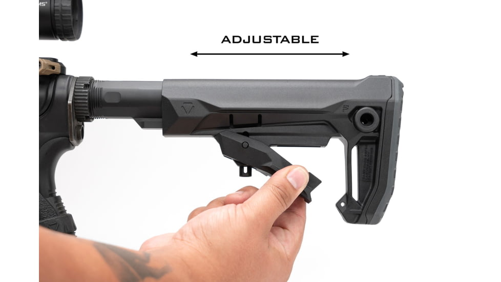 Strike Industries MOD-2 Rifle Stock, Black, One Size, SI-STRIKE-ES-MOD2-BK