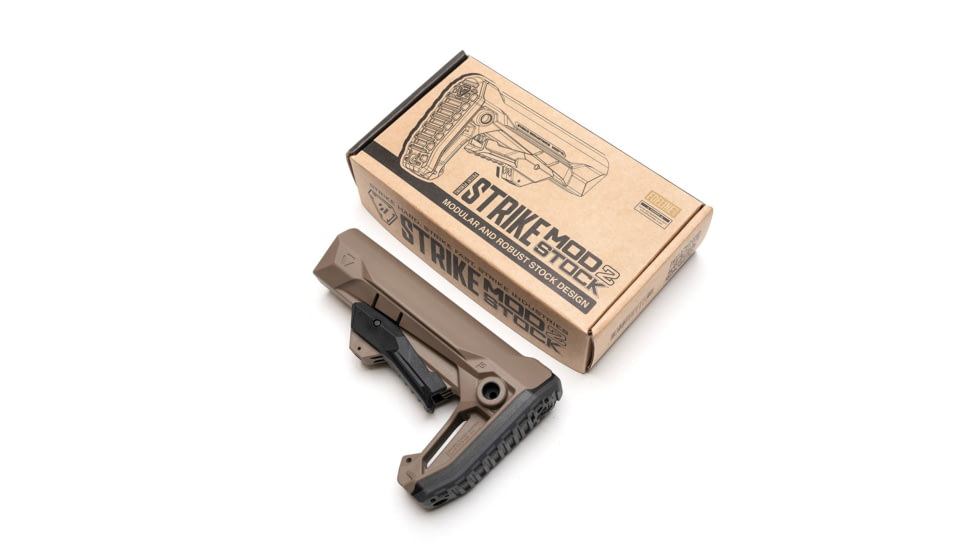 Strike Industries MOD-2 Rifle Stock, FDE, One Size, SI-STRIKE-ES-MOD2-FDE