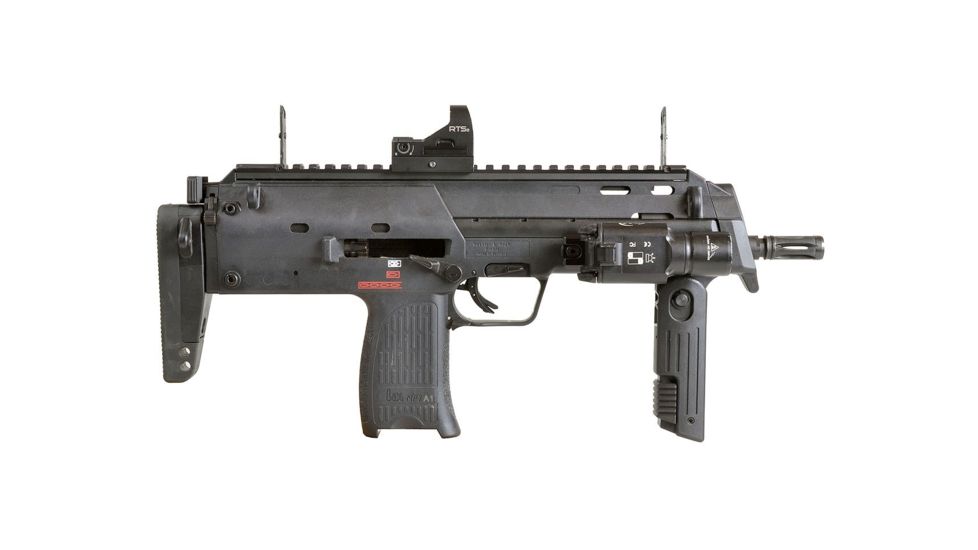 Strike Industries MP7 Backup Sight Top Rail with Anodized Aluminum, Black SI-MP7-BUSR