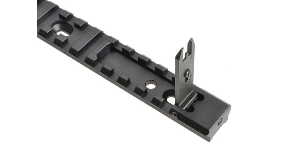 Strike Industries MP7 Backup Sight Top Rail with Anodized Aluminum, Black SI-MP7-BUSR