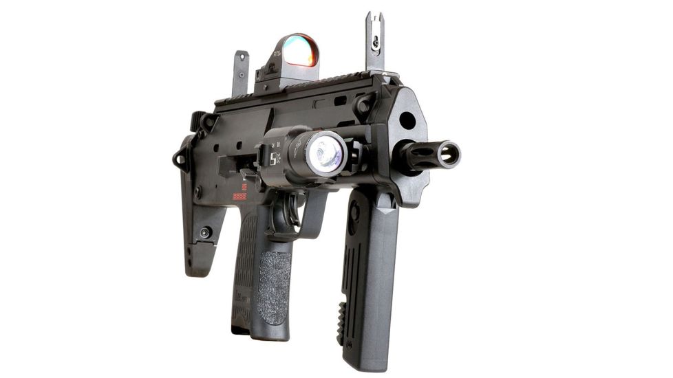 Strike Industries MP7 Backup Sight Top Rail with Anodized Aluminum, Black SI-MP7-BUSR
