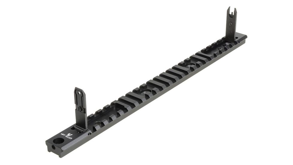 Strike Industries MP7 Backup Sight Top Rail with Anodized Aluminum, Black SI-MP7-BUSR