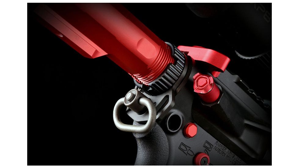 Strike Industries Multi-Function End Plate w/ Anti-Rotation Castle Nut in Black, Black, One Size, SI-AR-MFE&amp;ACN