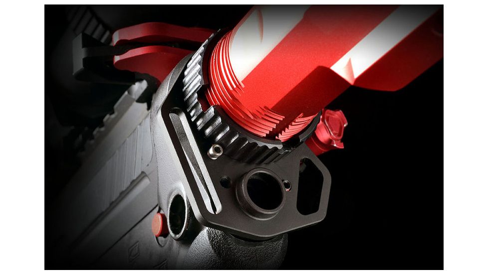 Strike Industries Multi-Function End Plate w/ Anti-Rotation Castle Nut in Black, Black, One Size, SI-AR-MFE&amp;ACN