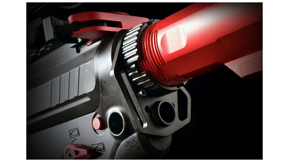Strike Industries Multi-Function End Plate w/ Anti-Rotation Castle Nut in Black, Black, One Size, SI-AR-MFE&amp;ACN