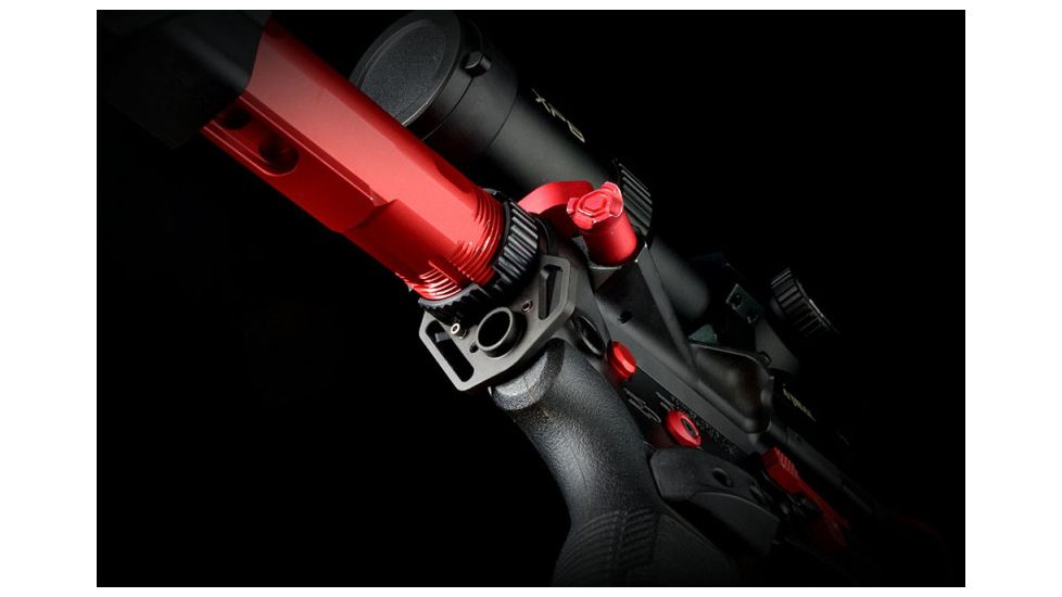 Strike Industries Multi-Function End Plate w/ Anti-Rotation Castle Nut in Black, Black, One Size, SI-AR-MFE&amp;ACN