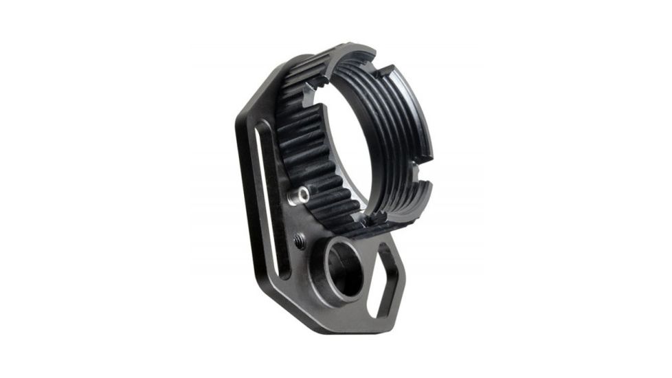 Strike Industries Multi-Function End Plate w/ Anti-Rotation Castle Nut in Black, Black, One Size, SI-AR-MFE&amp;ACN