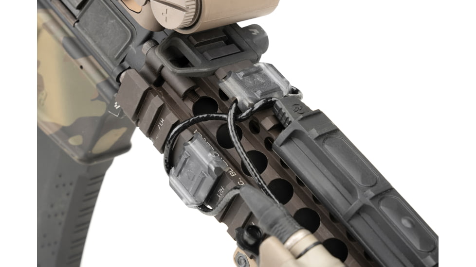 Strike Industries Multidirectional Picatinny Rail Cover with Cable Management System, 6pcs/pack, Black, One Size, SI-AR-CMS-MP