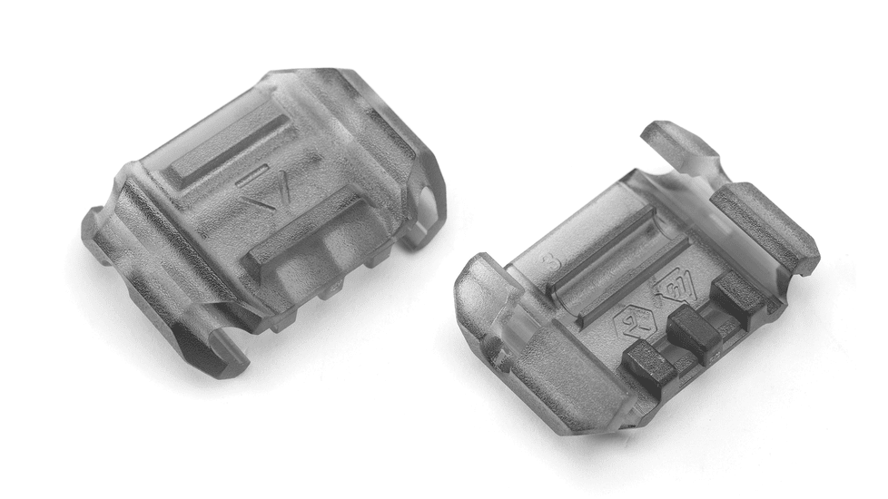 Strike Industries Multidirectional Picatinny Rail Cover with Cable Management System, 6pcs/pack, Black, One Size, SI-AR-CMS-MP