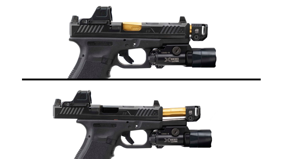 Strike Industries Strike Micro Threaded Comp, QUAD, Black, SI-MC-QUAD