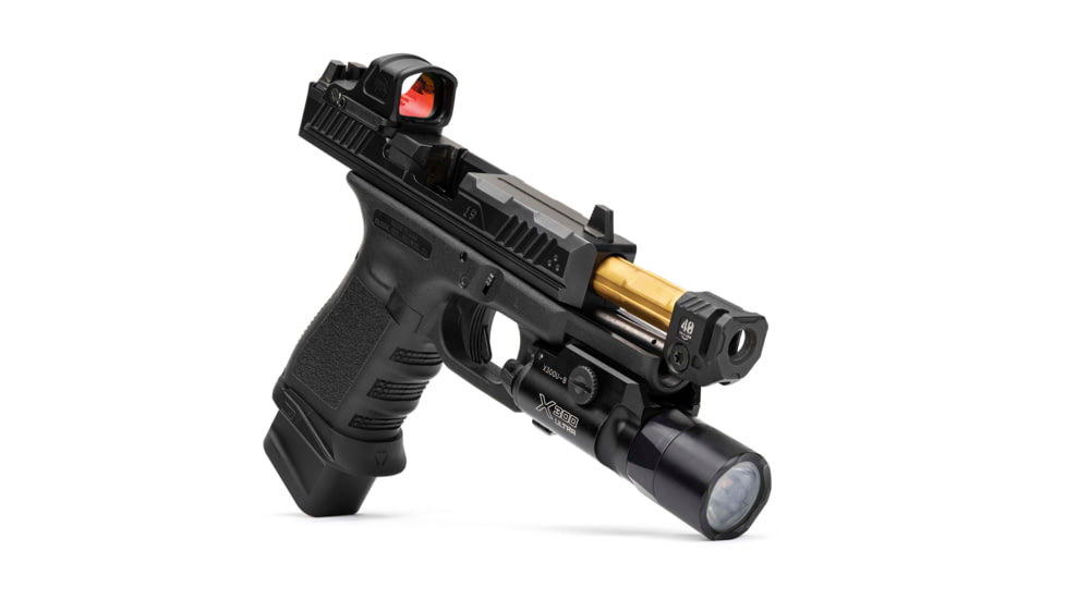 Strike Industries Strike Micro Threaded Comp, QUAD, Black, SI-MC-QUAD