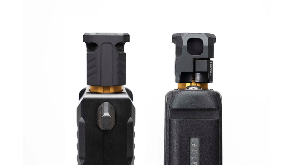 Strike Industries Strike Micro Threaded Comp, QUAD, Black, SI-MC-QUAD