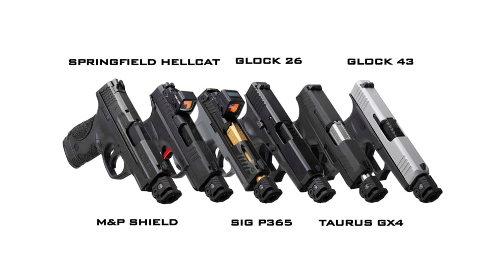 Strike Industries Strike Micro Threaded Comp, QUAD, Black, SI-MC-QUAD