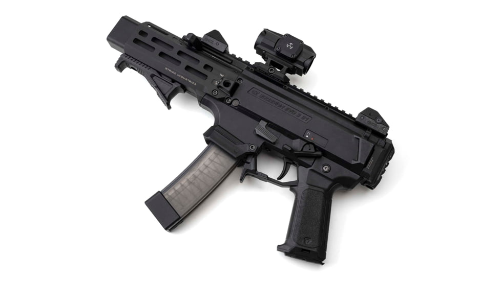 Strike Industries Overmolded Enhanced Pistol Grip for CZ Scorpion EVO, Black, SI-CEVO-OMEPG-BK