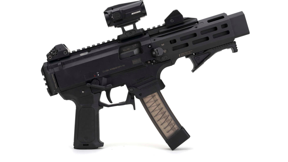 Strike Industries Overmolded Enhanced Pistol Grip for CZ Scorpion EVO, Black, SI-CEVO-OMEPG-BK