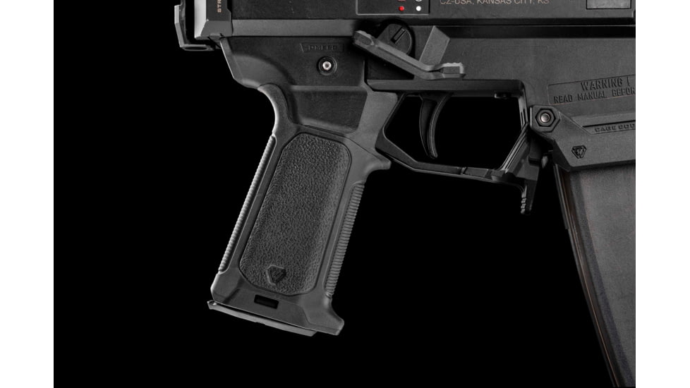 Strike Industries Overmolded Enhanced Pistol Grip for CZ Scorpion EVO, Black, SI-CEVO-OMEPG-BK