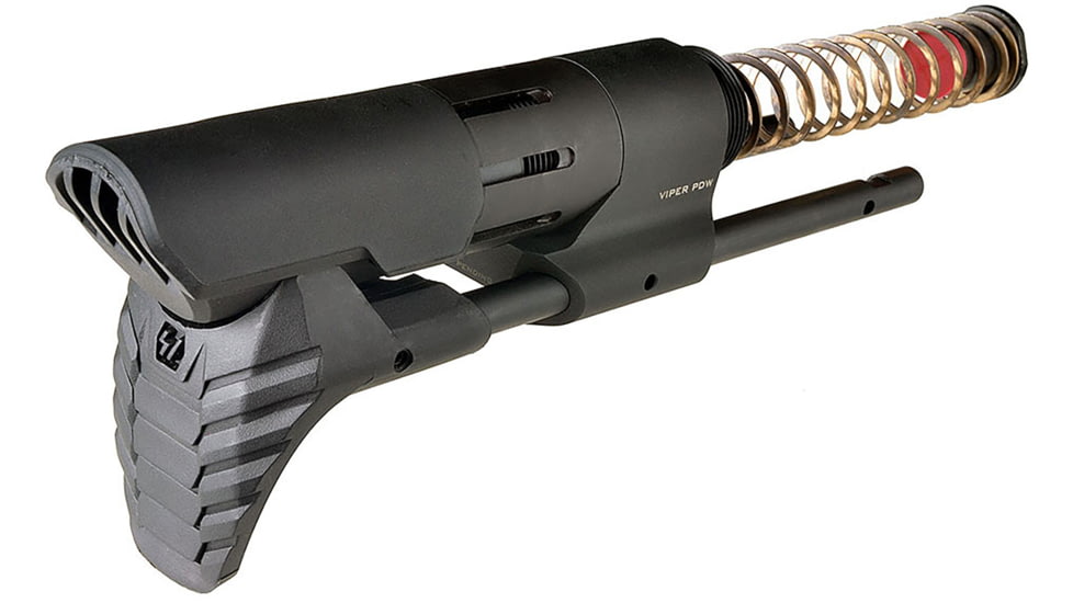 Strike Industries PDW Stock, 6005A-T6 Aluminum, Black, One Size, SI-STRIKE-PDW-BK