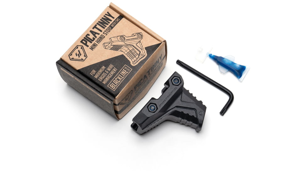 Strike Industries Picatinny Mini Hand Stop w/Cable Management System, Black, SI-AR-CMS-PMHS-BK