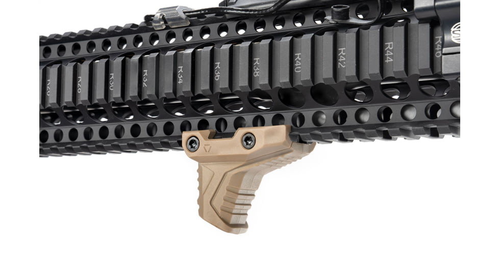 Strike Industries Picatinny Mini Hand Stop w/Cable Management System, FDE, SI-AR-CMS-PMHS-FDE