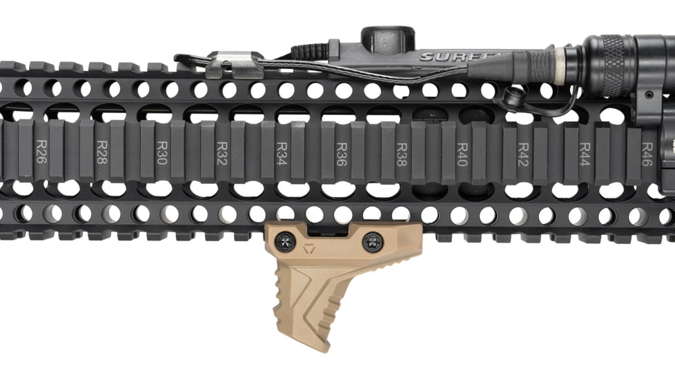 Strike Industries Picatinny Mini Hand Stop w/Cable Management System, FDE, SI-AR-CMS-PMHS-FDE