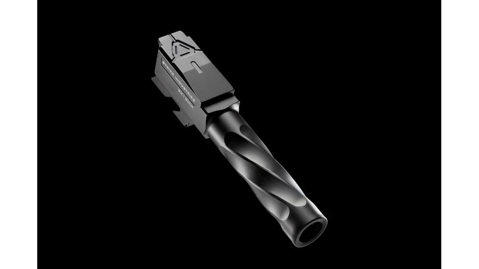 Strike Industries Pistol Barrel, Glock 43, 9mm, 416R Stainless Steel, Black, SI-G-BARREL-43