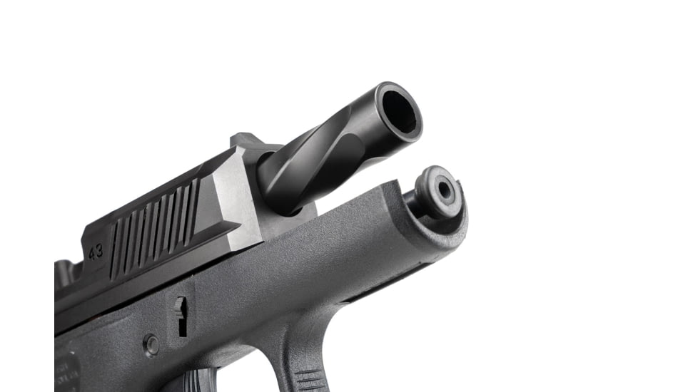 Strike Industries Pistol Barrel, Glock 43, 9mm, 416R Stainless Steel, Black, SI-G-BARREL-43
