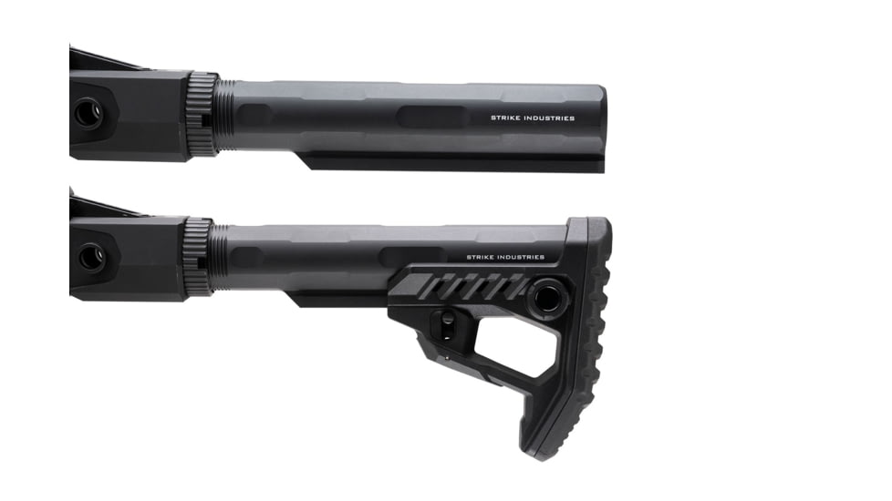 Strike Industries Polymer Pit Stock, Black, One Size, SI-STRIKE-POLY-PIT-BK