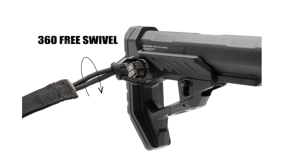 Strike Industries Polymer Pit Stock, Black, One Size, SI-STRIKE-POLY-PIT-BK