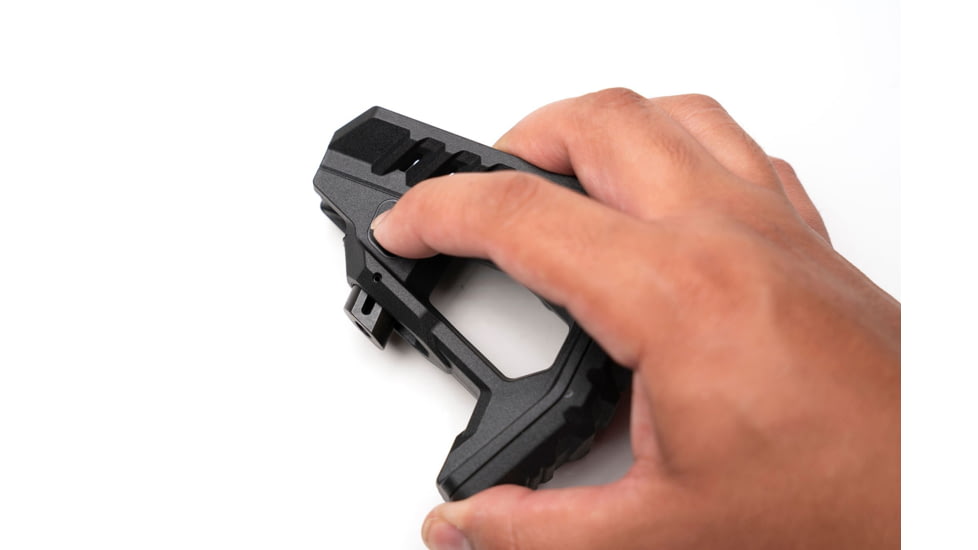 Strike Industries Polymer Pit Stock, Black, One Size, SI-STRIKE-POLY-PIT-BK