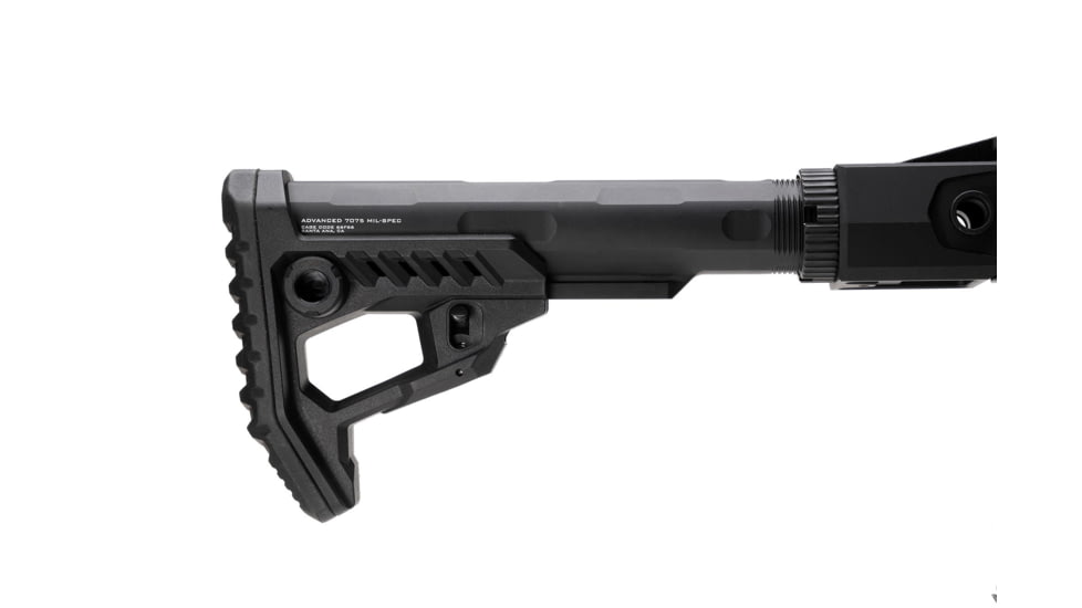 Strike Industries Polymer Pit Stock, Black, One Size, SI-STRIKE-POLY-PIT-BK