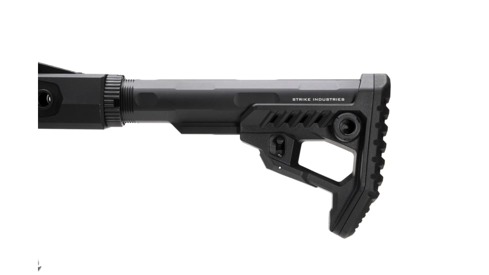 Strike Industries Polymer Pit Stock, Black, One Size, SI-STRIKE-POLY-PIT-BK