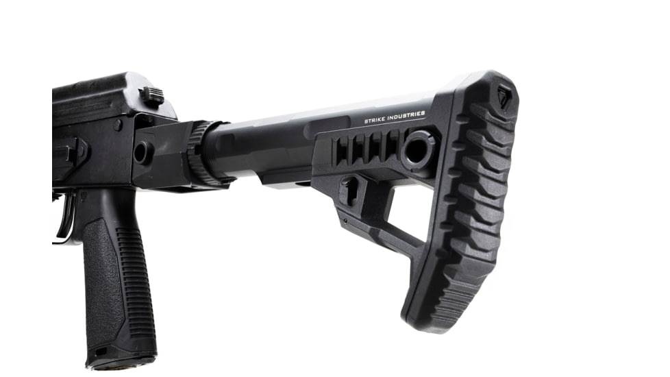 Strike Industries Polymer Pit Stock, Black, One Size, SI-STRIKE-POLY-PIT-BK