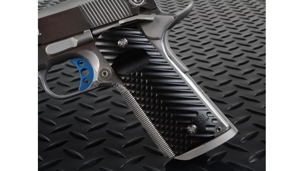 Strike Industries Polymer Extreme Slim CNC 1911 Pistol .25 Grip Diamond Cutter - Dual Texture, Matte Finish PX18