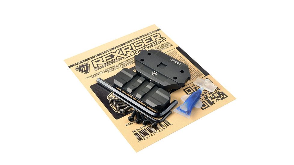 Strike Industries R.EX Riser - Low Profile, Lightweight Riser for AR Platforms, Black SI-REX-RISER-BK