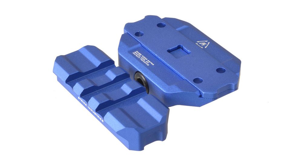 Strike Industries R.EX Riser - Low Profile, Lightweight Riser for AR Platforms, Blue, One Size, SI-REX-RISER-BLU, Blue, One Size, SI-REX-RISER-BLU