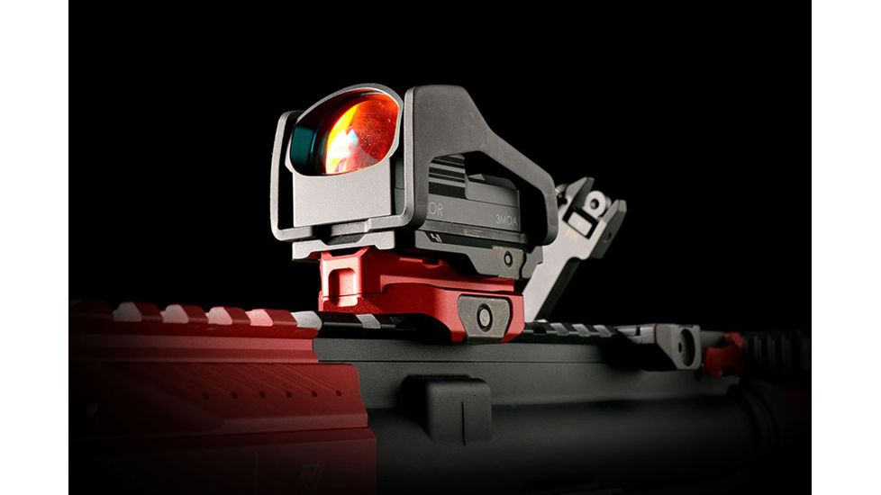 Strike Industries R.EX Riser - Low Profile, Lightweight Riser for AR Platforms, Red SI-REX-RISER-RED