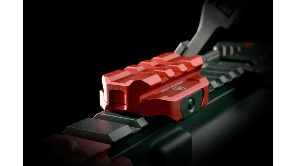 Strike Industries R.EX Riser - Low Profile, Lightweight Riser for AR Platforms, Red SI-REX-RISER-RED