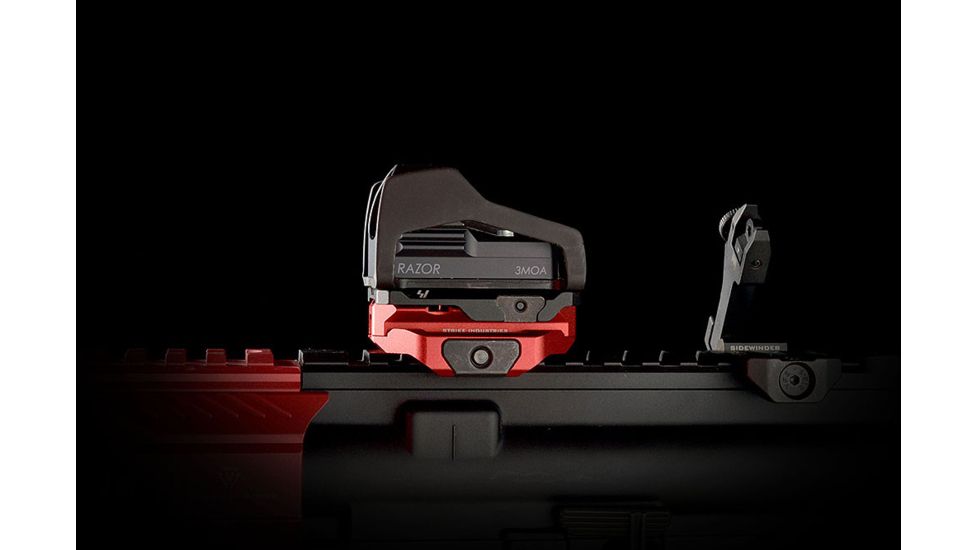 Strike Industries R.EX Riser - Low Profile, Lightweight Riser for AR Platforms, Red SI-REX-RISER-RED