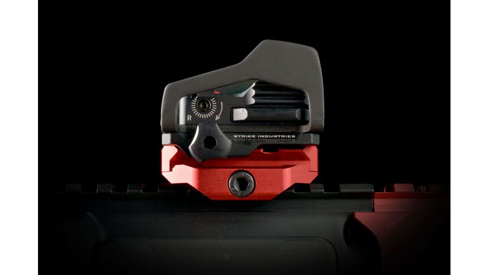 Strike Industries R.EX Riser - Low Profile, Lightweight Riser for AR Platforms, Red SI-REX-RISER-RED
