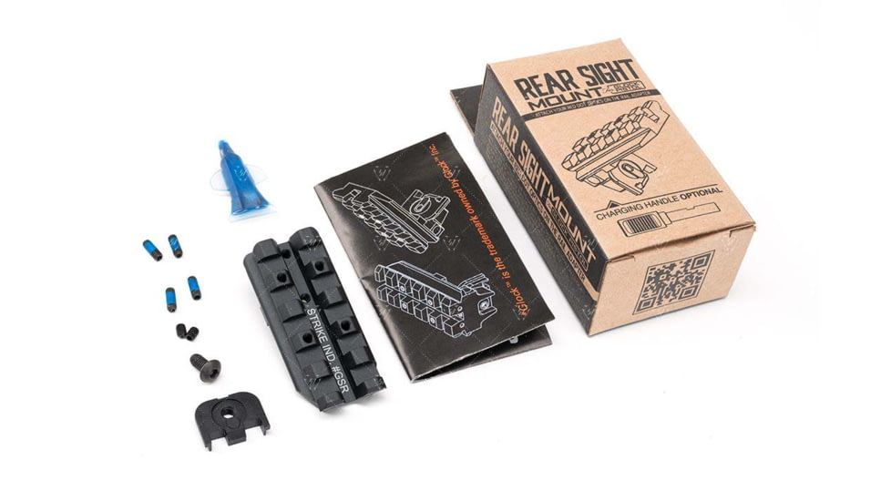 Strike Industries Rear Sight Mount For Glock, Affordable Alternative To Mount Rear Sight/Red Dot On Glock, Black, One Size, SI-GSR