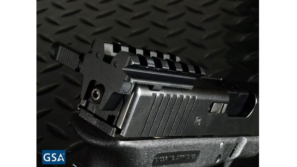 Strike Industries Rear Sight Mount For Glock, Affordable Alternative To Mount Rear Sight/Red Dot On Glock, Black, One Size, SI-GSR