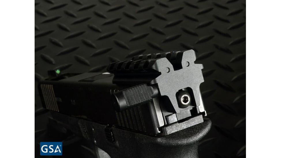 Strike Industries Rear Sight Mount For Glock, Affordable Alternative To Mount Rear Sight/Red Dot On Glock, Black, One Size, SI-GSR
