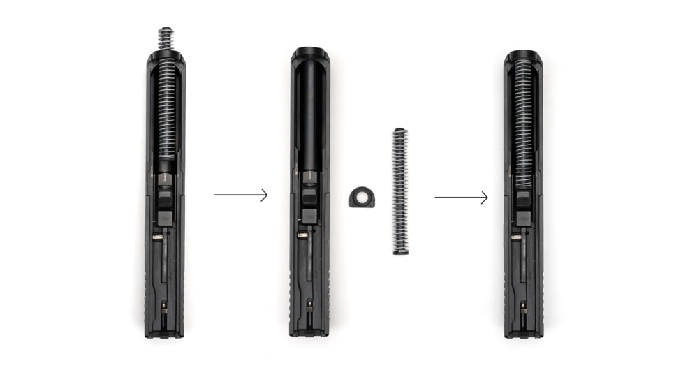 Strike Industries Recoil Spring Adapter Plate, Glock Gen4/5 To Gen3, Black, One Size, SI-G4&amp;5-RSA