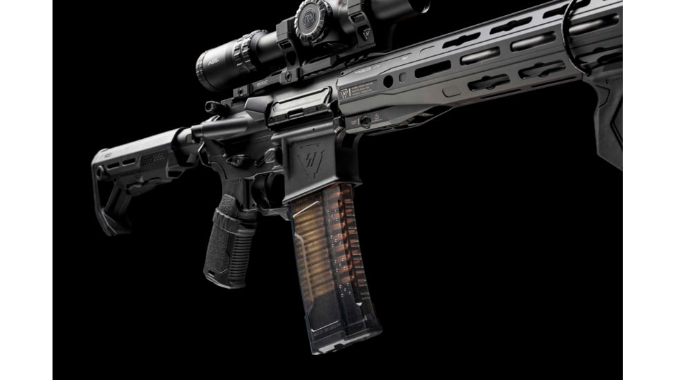 Strike Industries Rifle Magazine, AR-15, .223 Remington/5.56 NATO, 33 Rounds, Smoke Gray, SI-AR-MAG-33RD