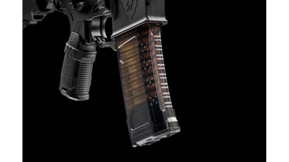 Strike Industries Rifle Magazine, AR-15, .223 Remington/5.56 NATO, 33 Rounds, Smoke Gray, SI-AR-MAG-33RD