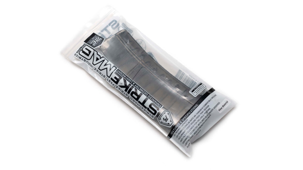 Strike Industries Rifle Magazine, AR-15, .223 Remington/5.56 NATO, 33 Rounds, Smoke Gray, SI-AR-MAG-33RD