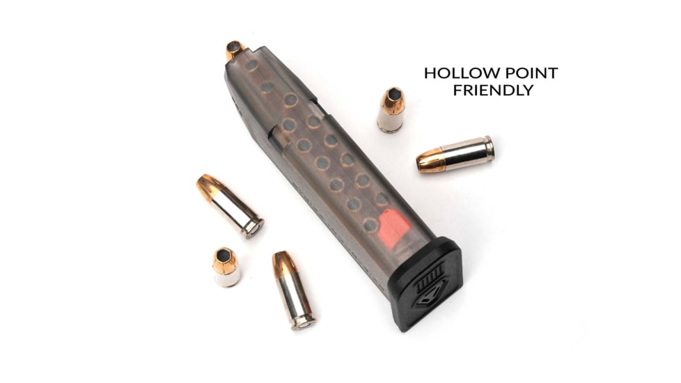 Strike Industries Rifle Magazine, Glock 19, 9mm, 15 Rounds, Smoke Gray, SI-G-MAG-19-15RD